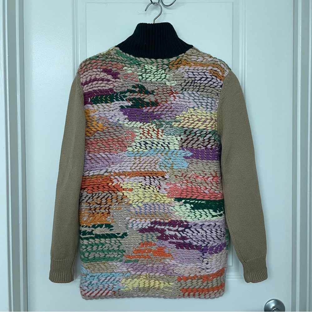 CHLOE Chunky Knit Multi-color Runway Sweater \\ S - Picture 2 of 14